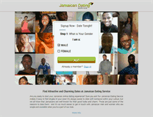 Tablet Screenshot of jamaicandatingservice.com